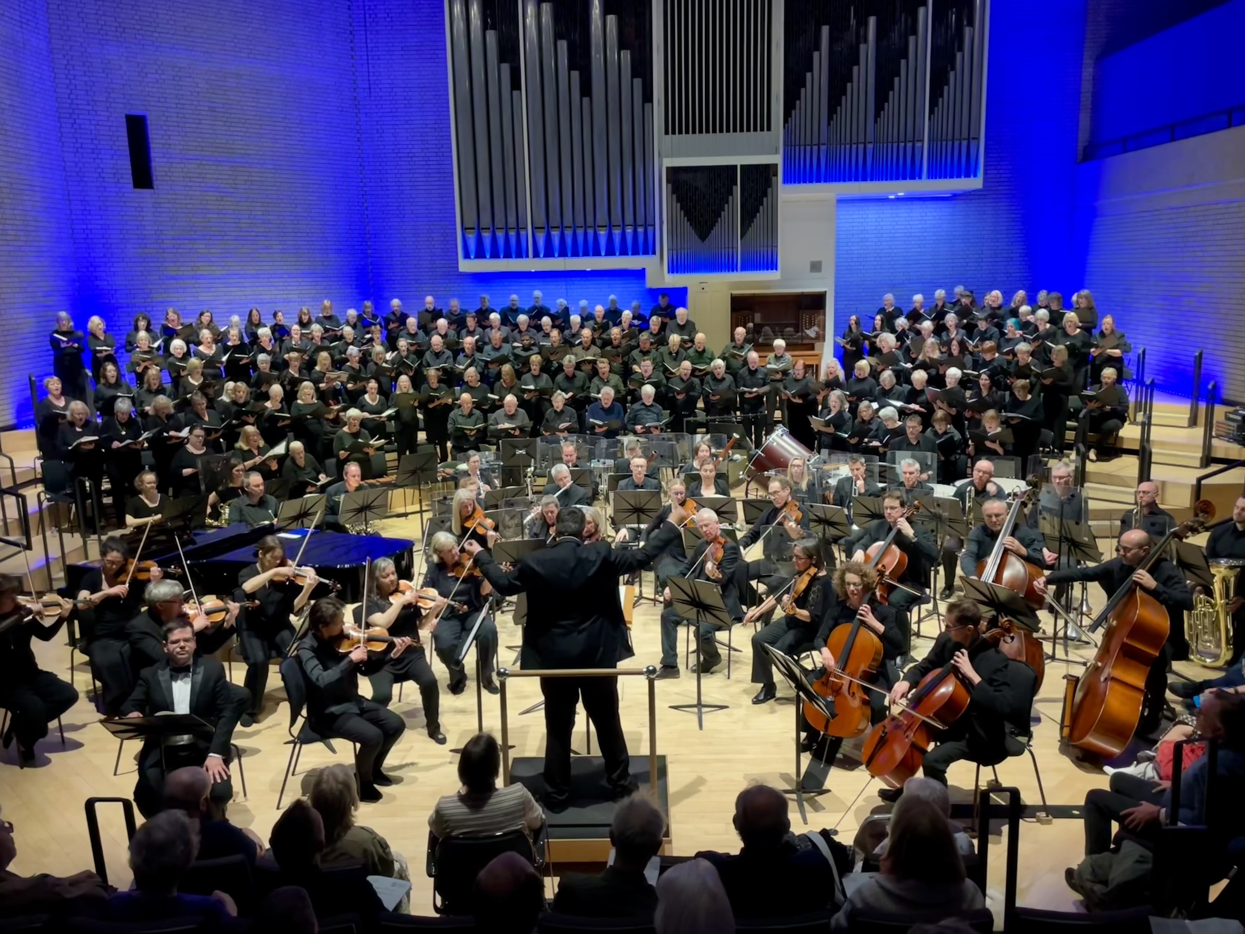 A standing ovation for Belshazzar's Feast performed by Oldham and Salford Choral Societies. A standing ovation for Belshazzar's Feast performed by Oldham and Salford Choral Societies.